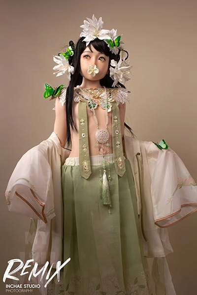  かわいい セックスドール #66 贫乳 花の精霊リアルドール 127cm 等身大 ダッチワイフ人形