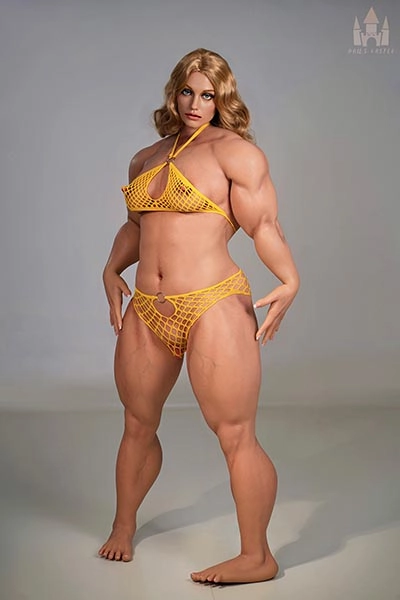 外国人風美人 筋肉体型 セクシードール 美尻スレンダーラブドール